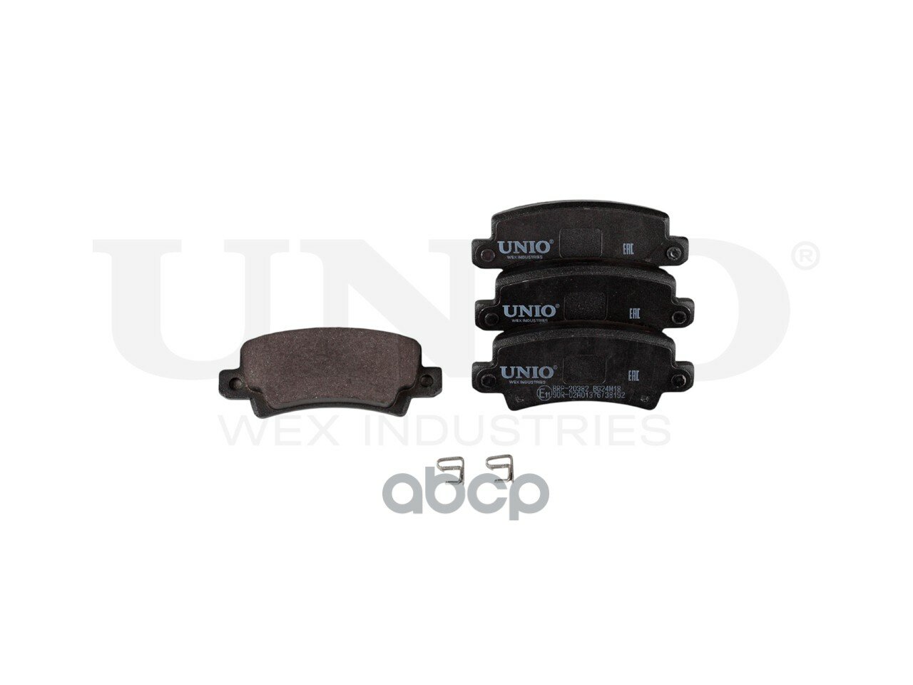 Колодки тормозные диск. задние Toyota Corolla (E120, E130) 01- UNIO арт. BRP-20382