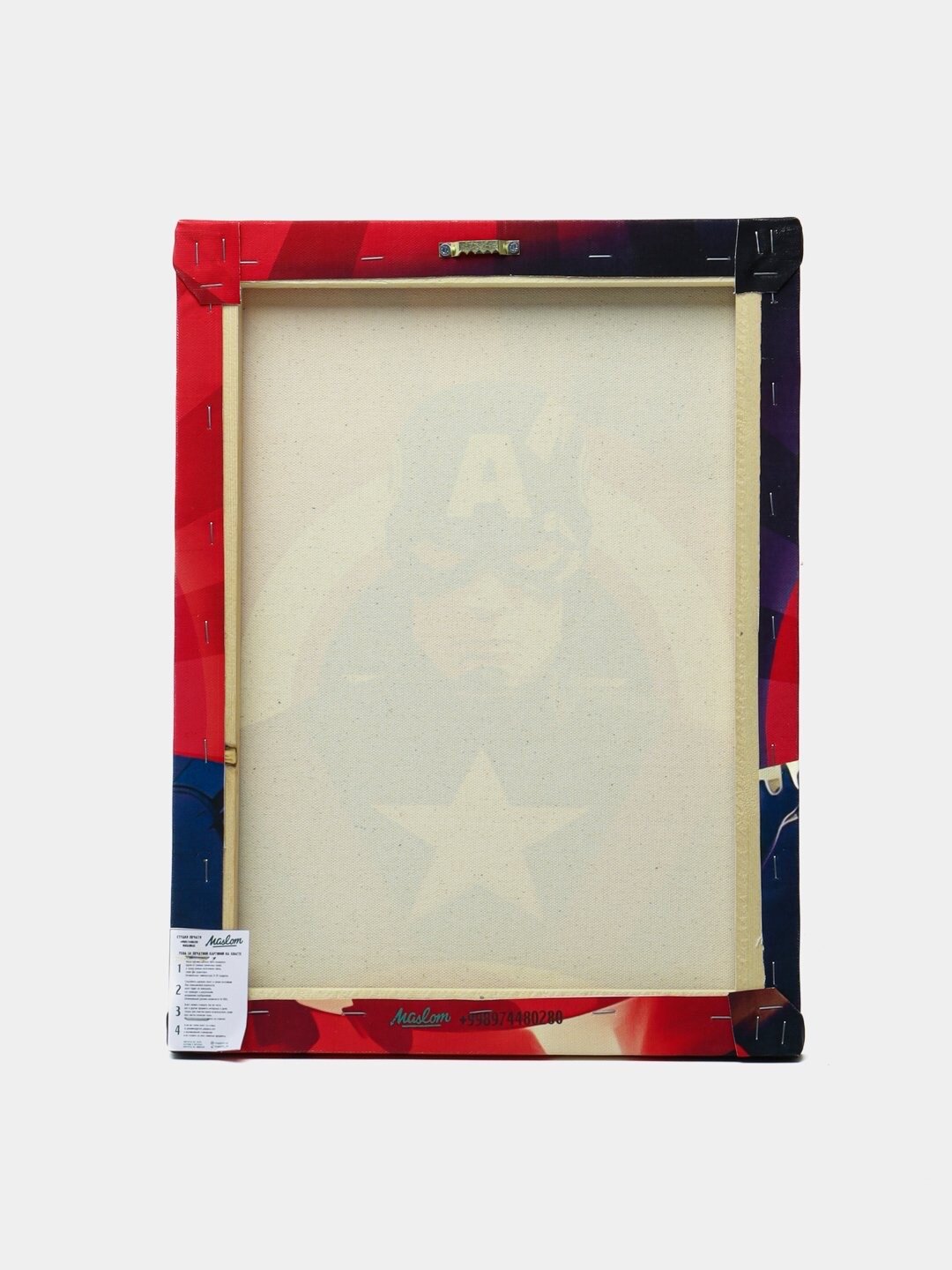 Картина-постер "Капитан Америка", 30*40, на холсте для интерьера — фото 1