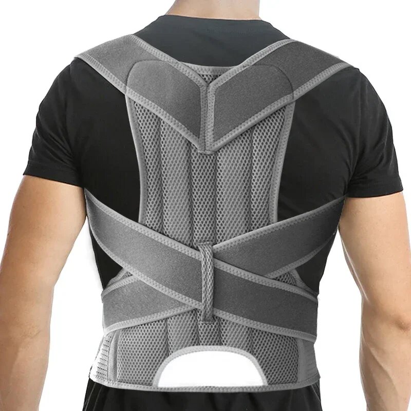 Ортопедический пояс для осанки ALL FIT IN, серый, M