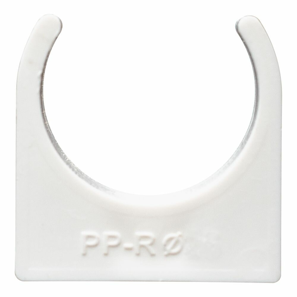 Опора (клипса) полипропиленовая для крепления труб 20 мм СТМ пласт — фото 1