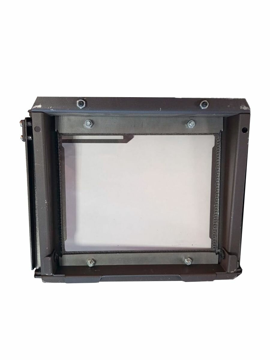 Дверца ДСС "Открытое стекло" для печи Сталь-Мастер (Коричневая) — фото 1