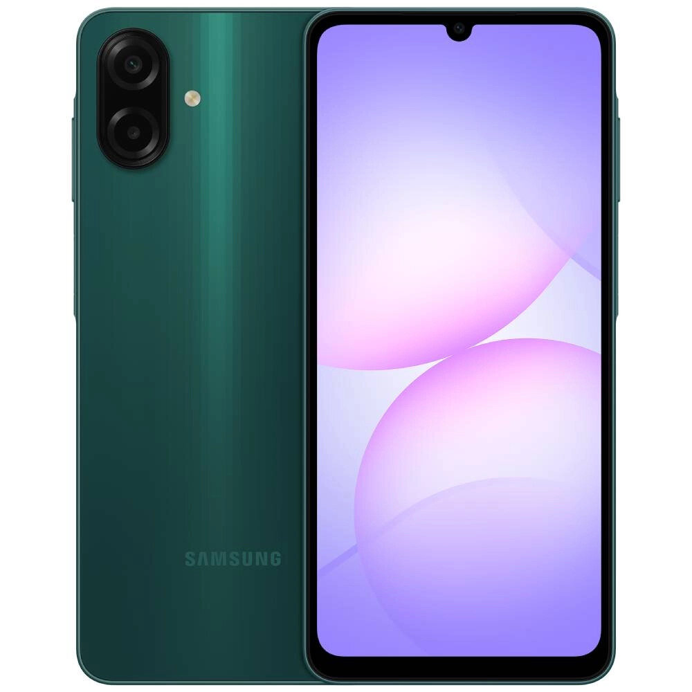Смартфон Samsung Galaxy A07, дисплей PLS, 4/128, 50МП, Зеленый