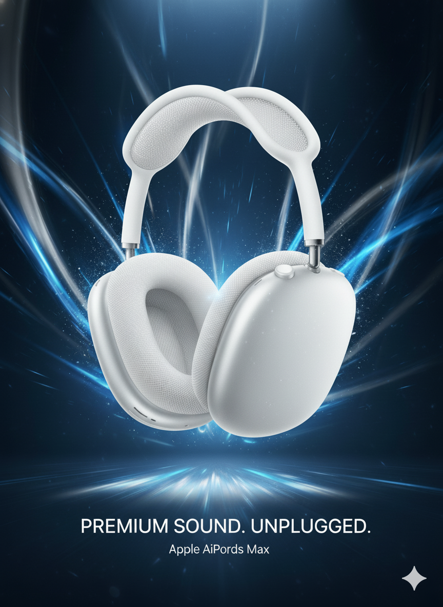 Бесп. наушник A.PODS MAX полнофункциональная работа, привлекательный внешний вид и качество