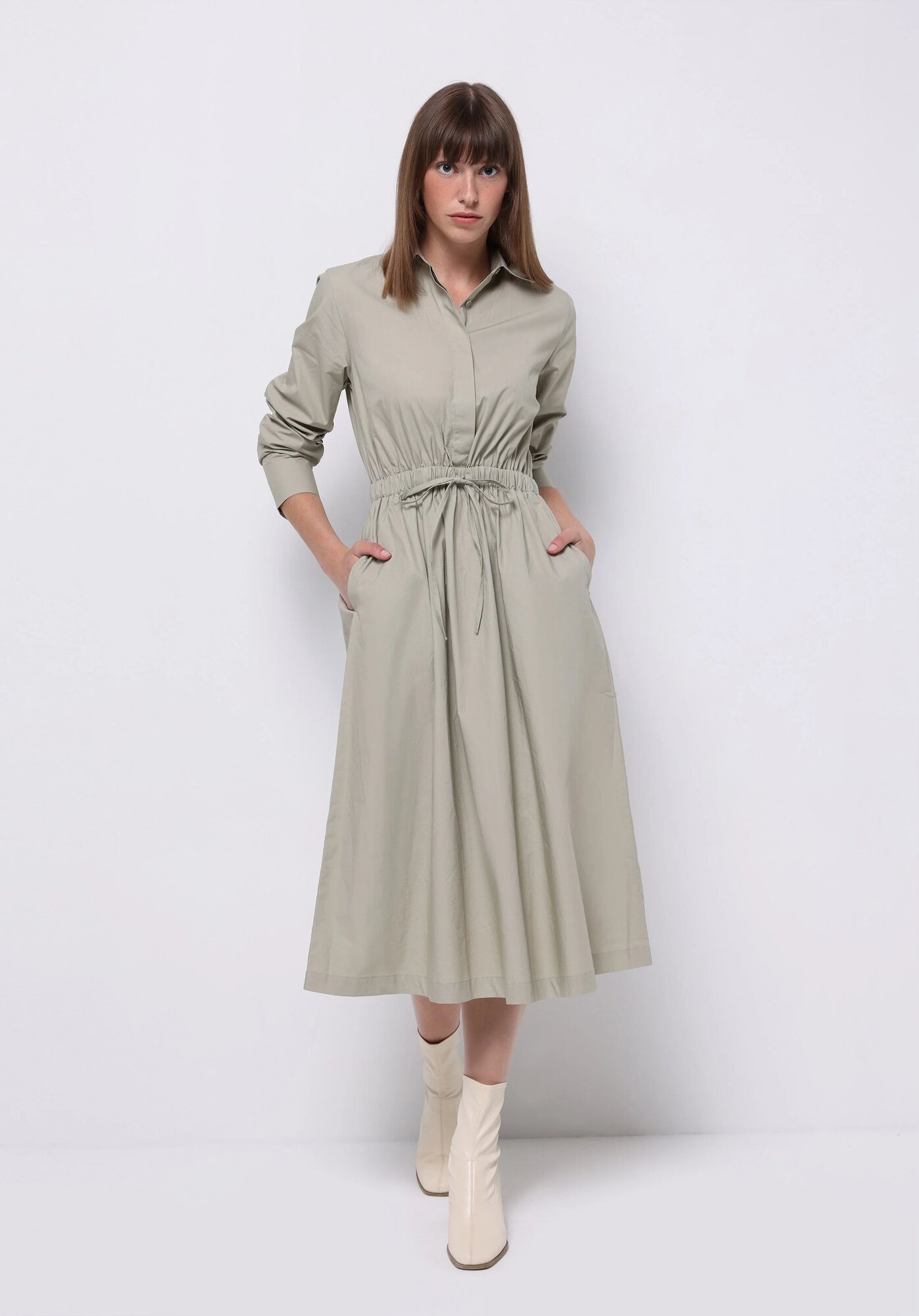 Платье COLIN'S Regular Fit, размер XS, бежевый