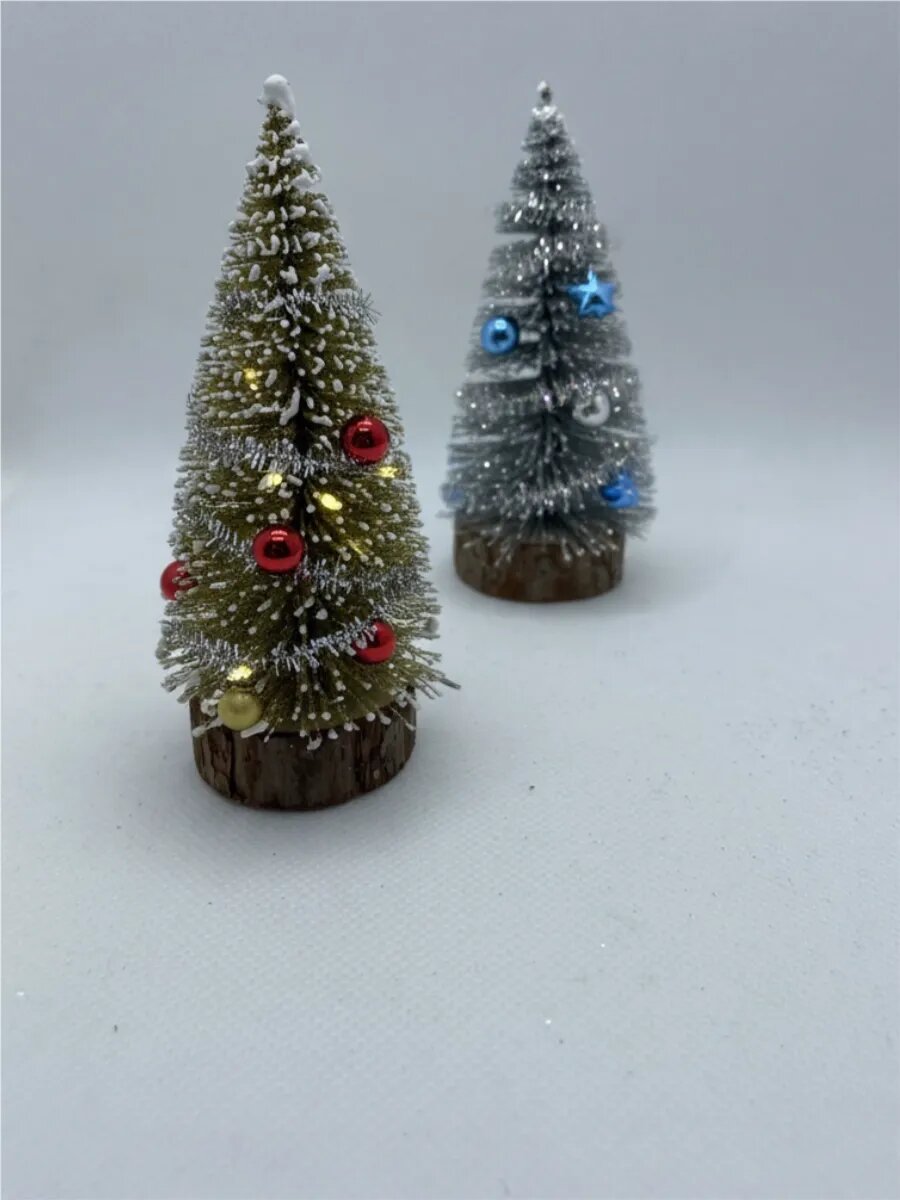 Ёлочки настольные 10см, 2 штуки — фото 1