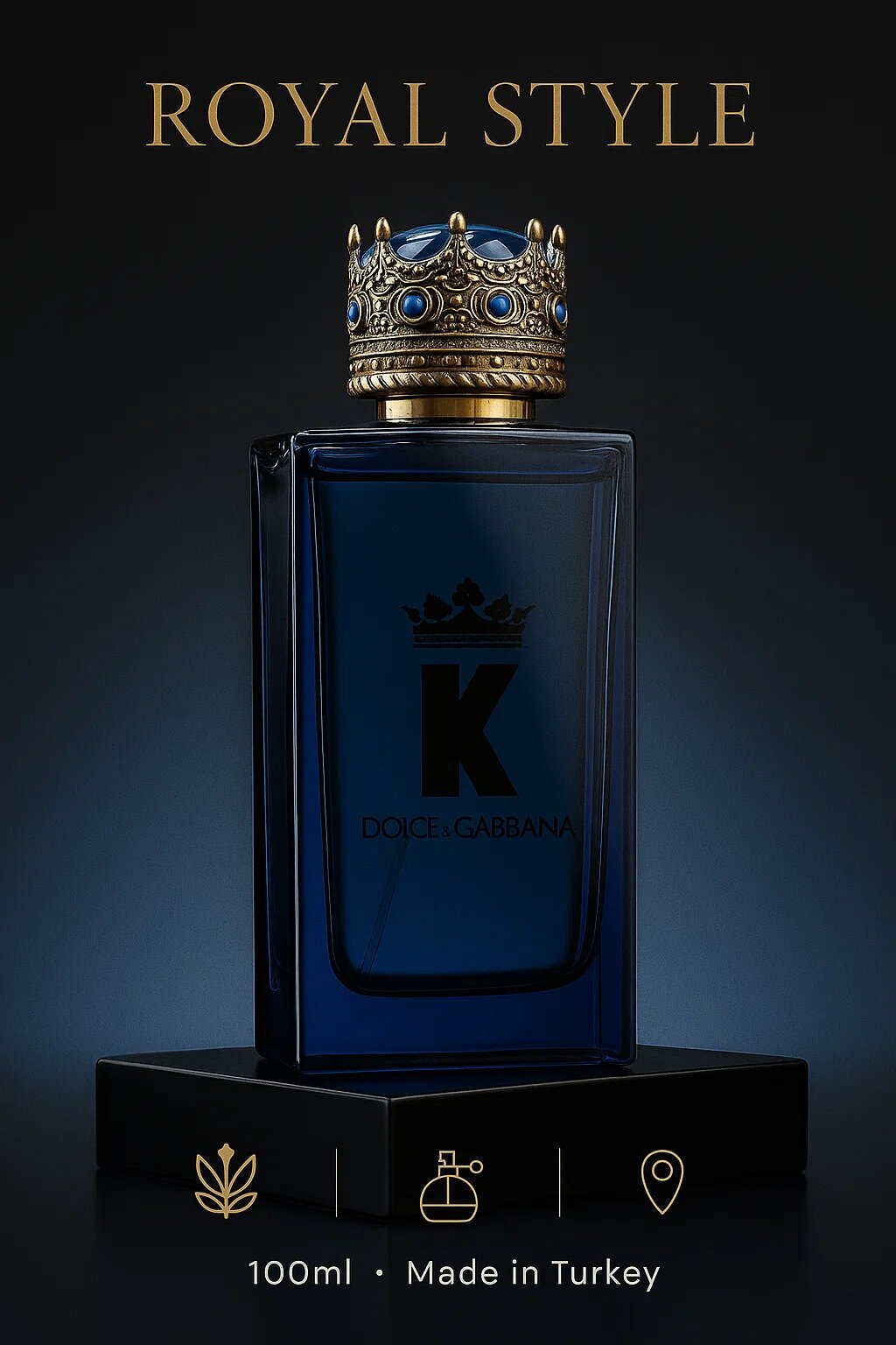 Мужская парфюмированная вода K Dolce & Gabbana Royal Style, 100 мл, произведено в Турции