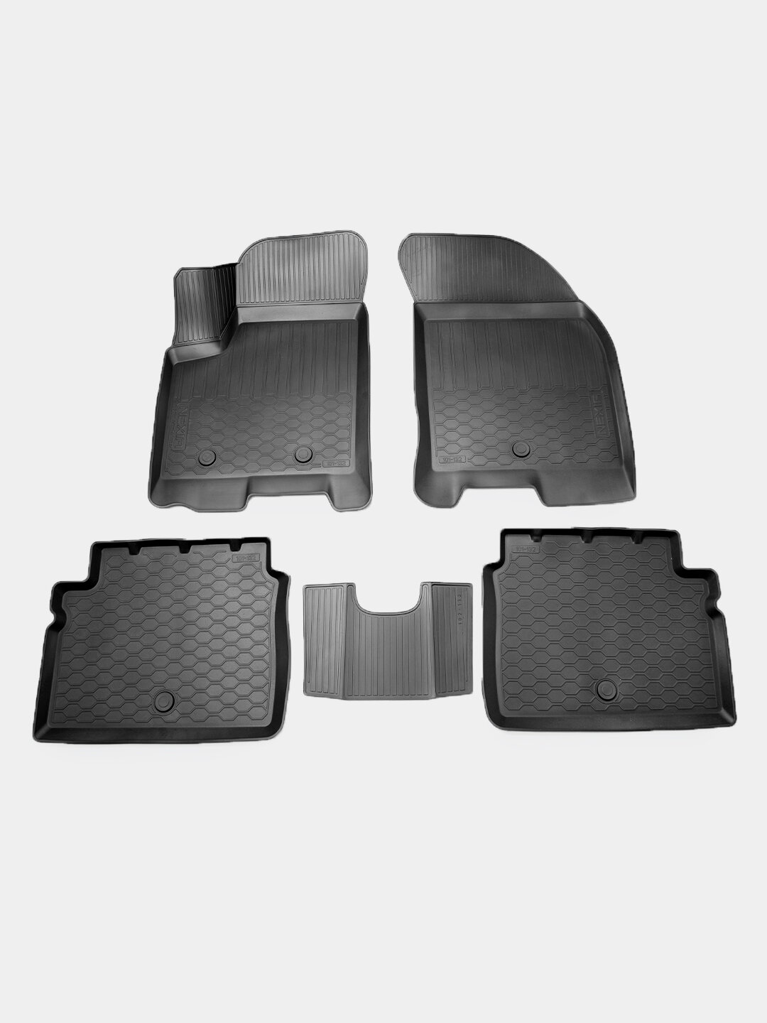 Коврики салона Poliplast Chevrolet Nexia R3, для салона, с бортиками