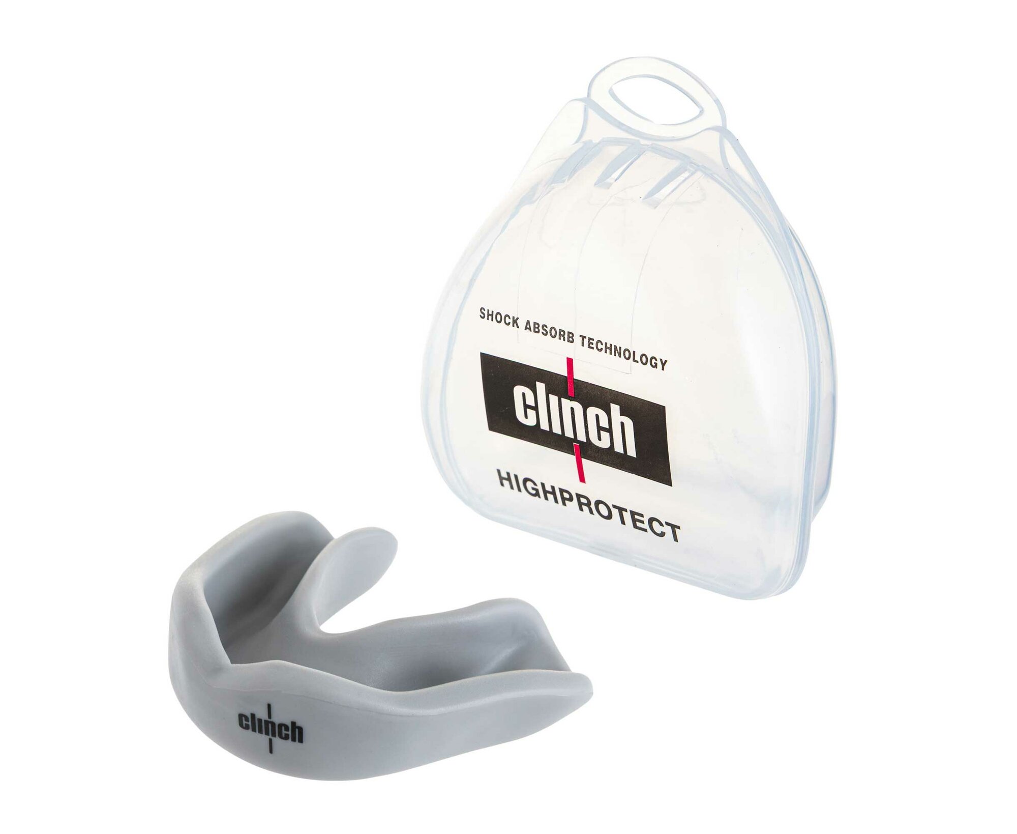 Капа одночелюстная Clinch Competition Single Layer Mouthguard серая (размер Junior)