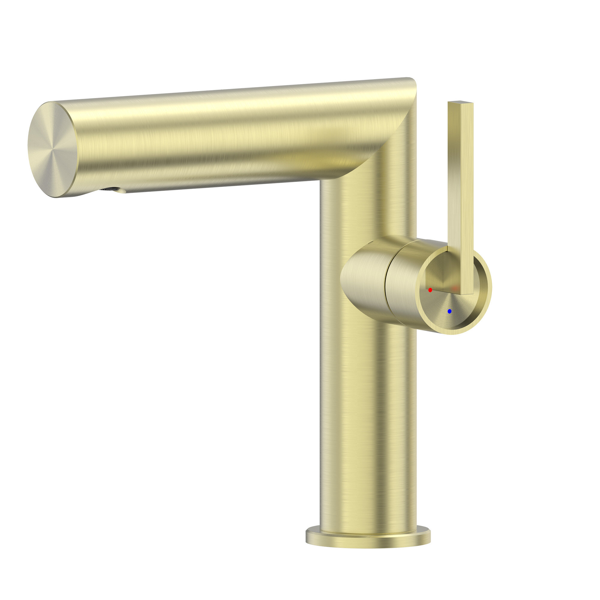 Смеситель ABBER Perfekte 316 AF8A10BG для раковины, брашированное светлое золото