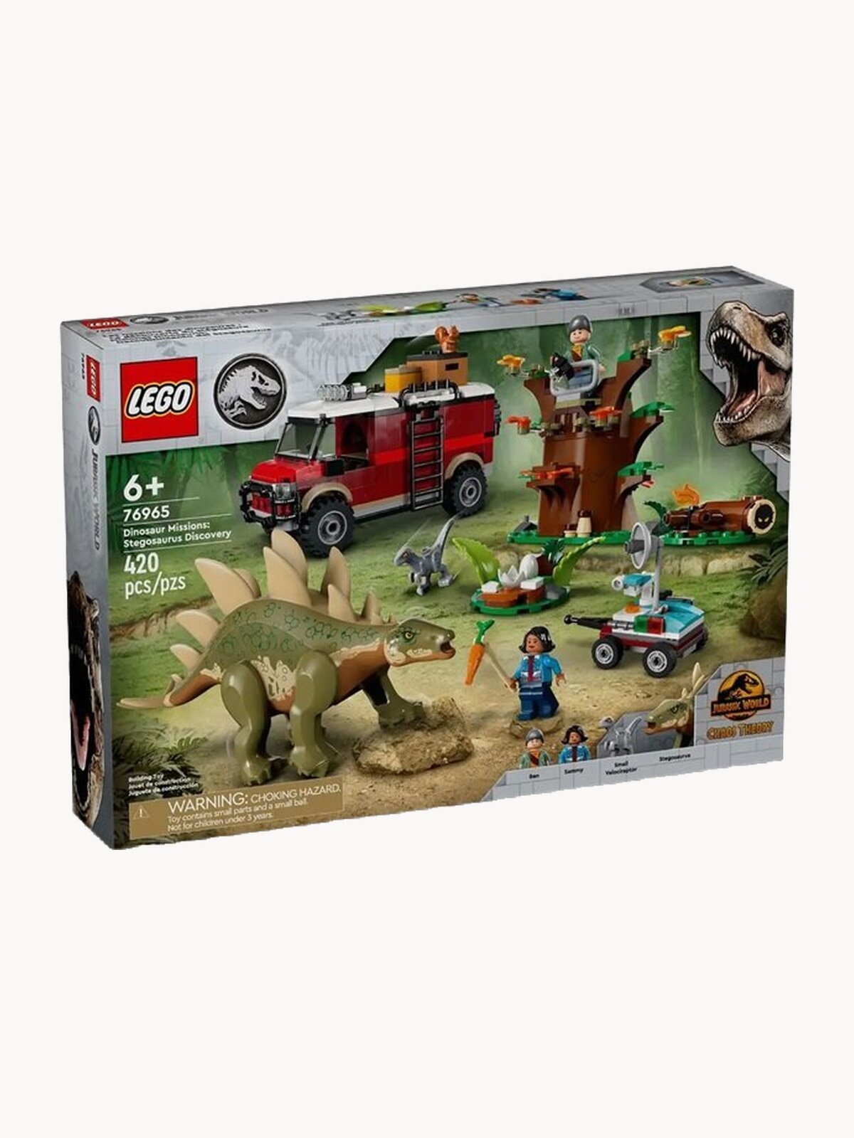 Конструктор LEGO Jurassic World™ 76965 Миссии динозавров: Обнаружение стегозавра, 420 дет. — фото 1