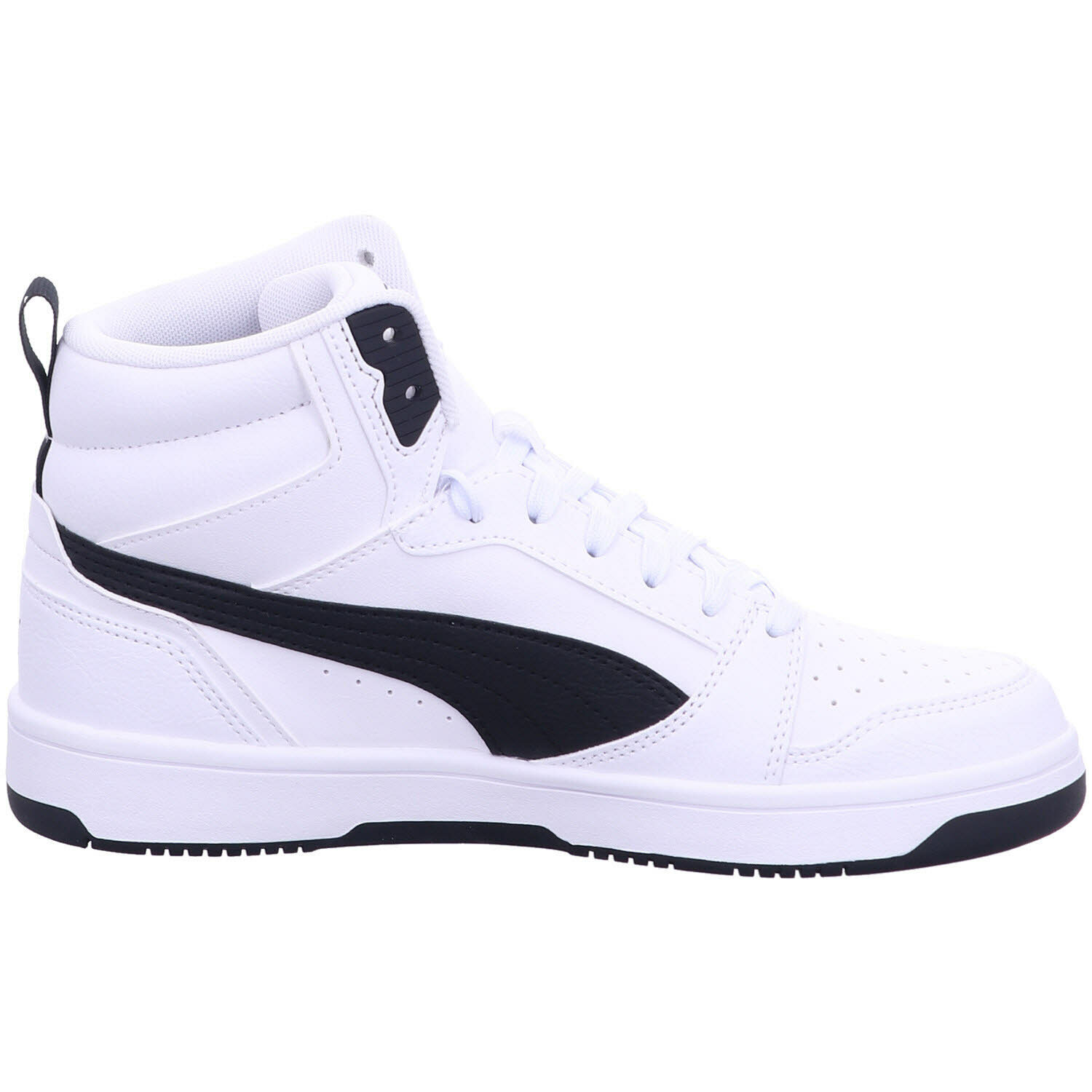 Кеды PUMA Rebound V6 Mid Sneakers Youth, размер 3 UK, белый — фото 1