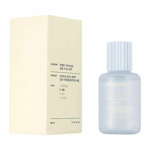 Сыворотка для лица `OPENWORK` с гиалуроновой кислотой (увлажняющий) 80 мл