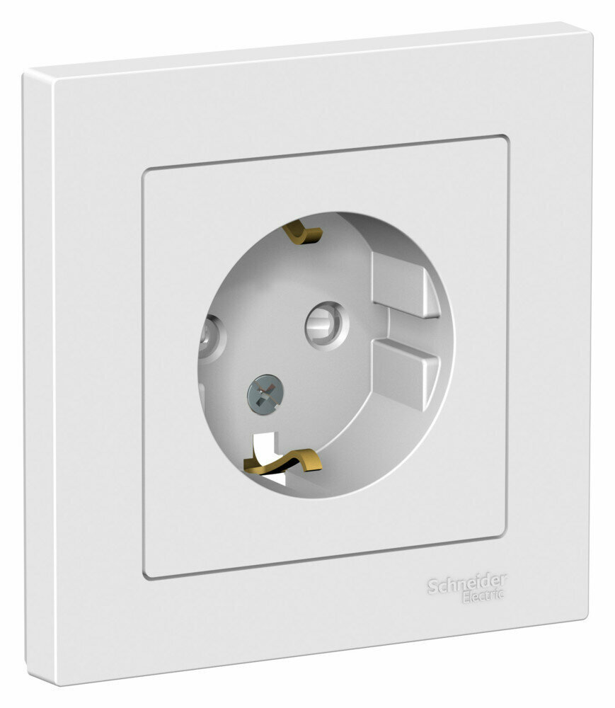 Евророзетка 1 СП 16А с з/шт SE AtlasDesign лотос