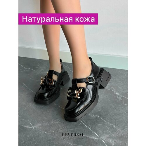 фото Туфли мэри джейн reversal, размер 39, черный
