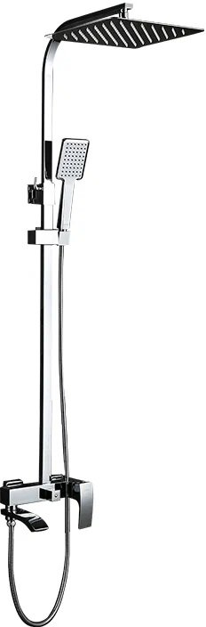 Душевая система со смесителем и тропическим душем GAPPO Jacob G2407 хром