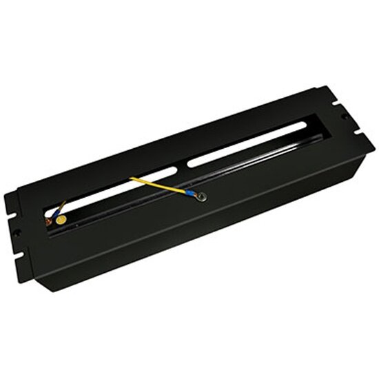 Корпус Cabeus PS-3U-BK с DIN-рейкой на 22 места, 19 дюймов, 3 юнита, цвет черный (RAL 9004)