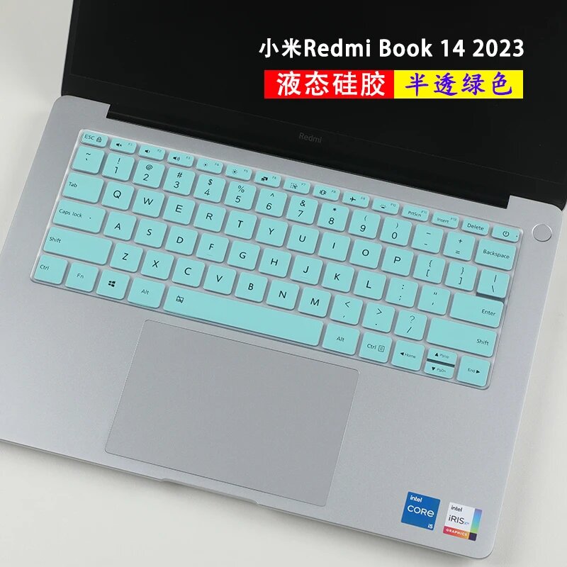 Картинки Чехол для клавиатуры Xiaomi Redmibook 14 (2024) силиконовый, Russian black