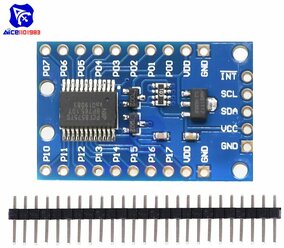 Расширительный модуль diymore PCF8575TS, интерфейс управления связью I2C, плата преобразователя интерфейса ввода/вывода 16 дюймов для Arduino