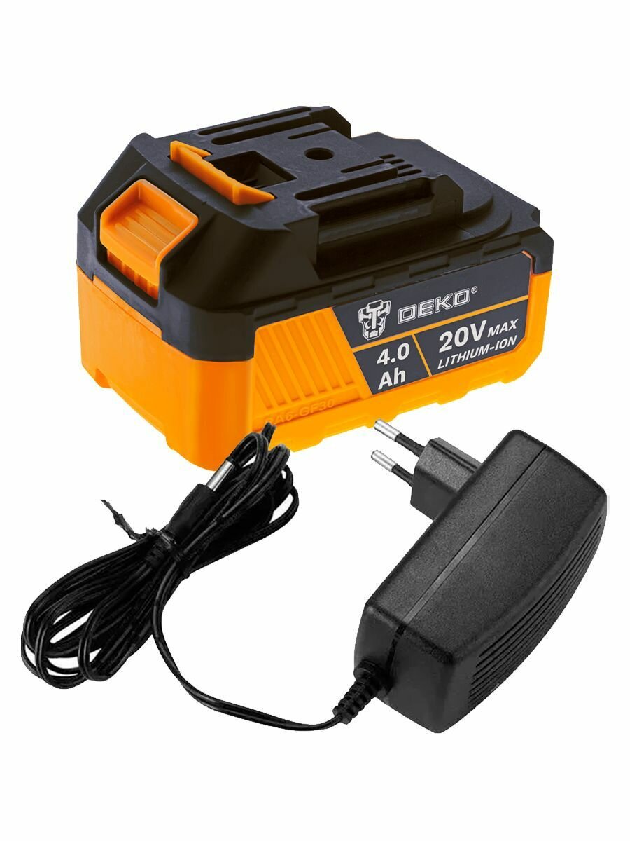 Аккумулятор DEKO (тип BL1840B) 20V 4.0Аh Li-Ion с зарядным устройством