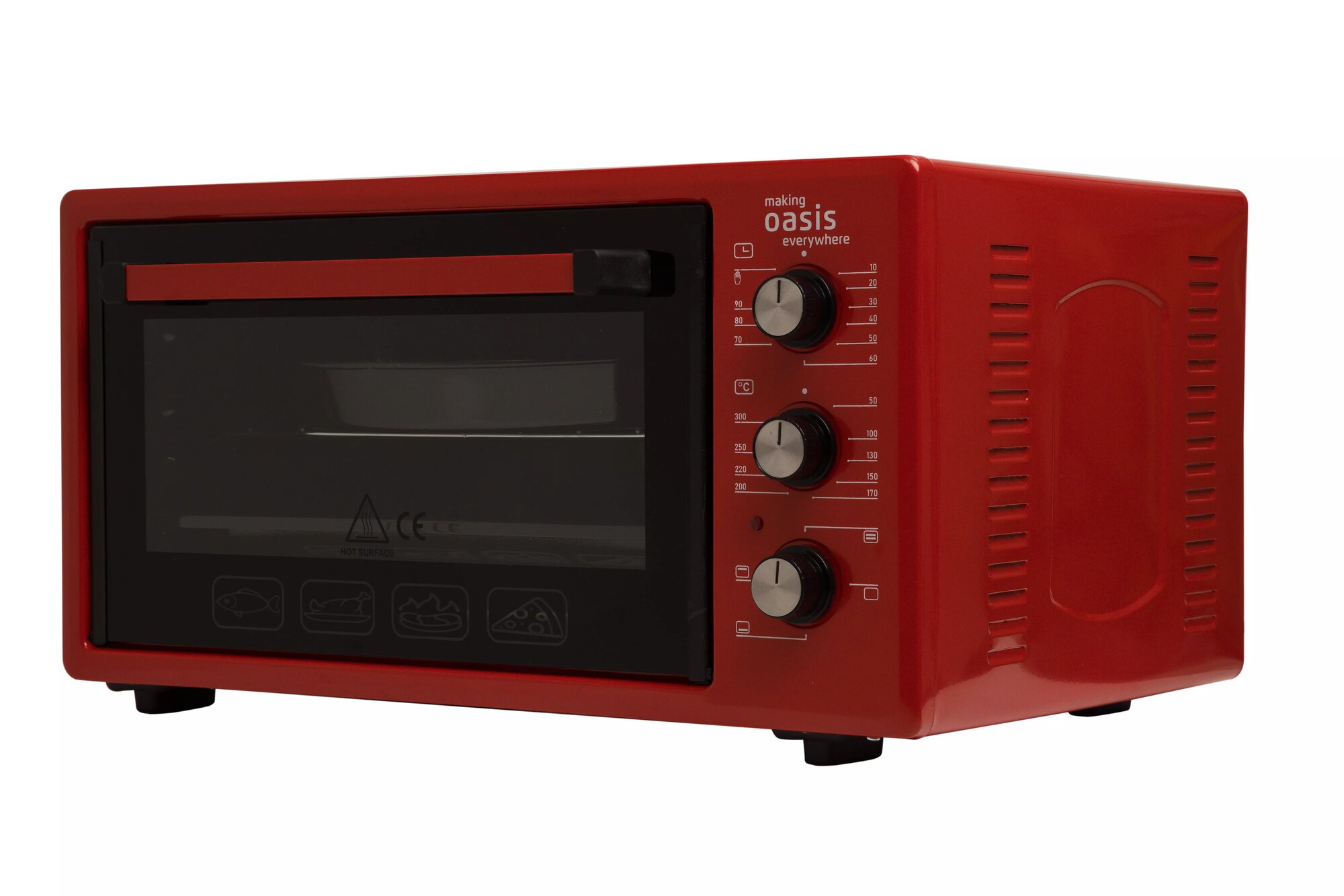 Мини печь Oasis M-45R красный