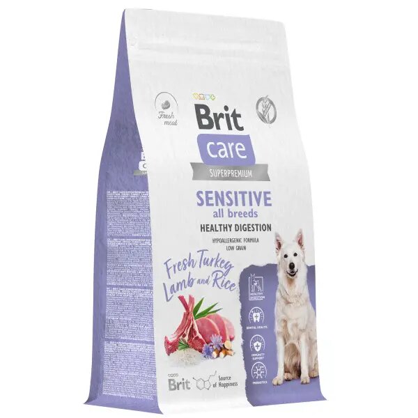 Brit Adult Sensitive Healthy Digestion сухой корм для собак (индейка, ягненок) 1,5 кг