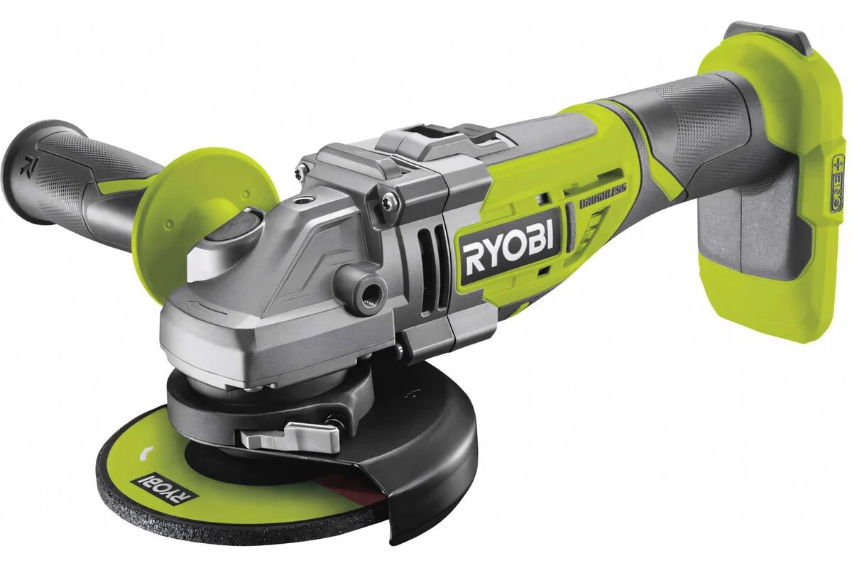 Углошлифмашина бесщеточная Ryobi ONE+ R18AG7-0 без аккумулятора в комплекте 5133002852