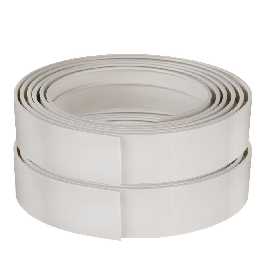 Бленда 50 мм для пластмассового карниза 350 см белый глянец (2 шт.)