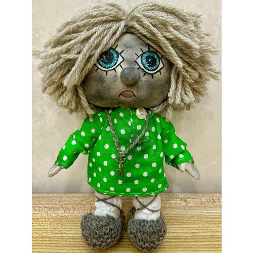 Домовой Кузя 20 см интерьерная кукла оберег домовой ручной работы 9990₽