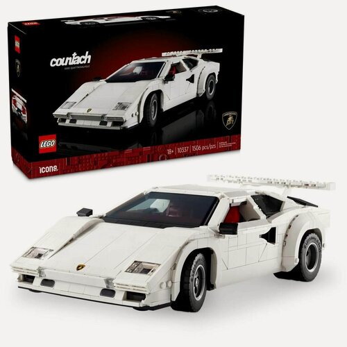 Изображение товара Конструктор LEGO Icons Lamborghini Countach 5000 10337, 1506 деталей, от 18 лет
