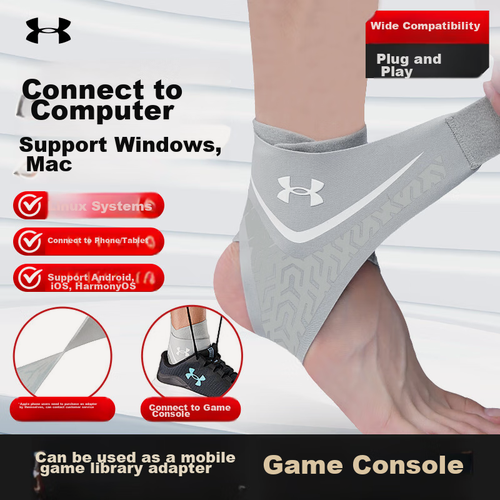 Изображение товара Защита голеностопа Under Armour Ankle Brace, защита от растяжения связок, для баскетбола, starry gray, 1 шт