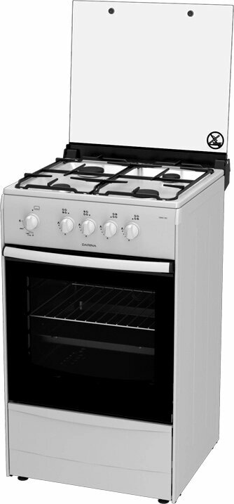 Darina 1В GM 441 002 W белый (металлическая крышка) реш. сталь