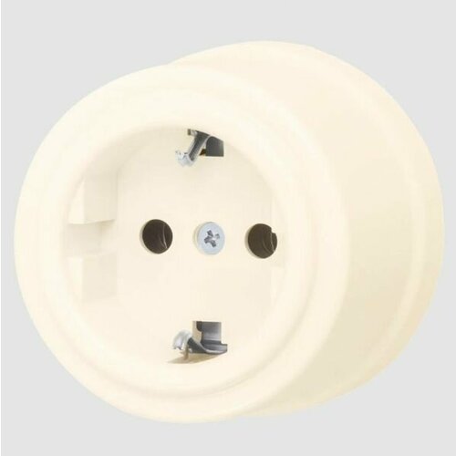 6 шт. BIRONI Пластик Коричневый Розетка с заземлением B1-101-22