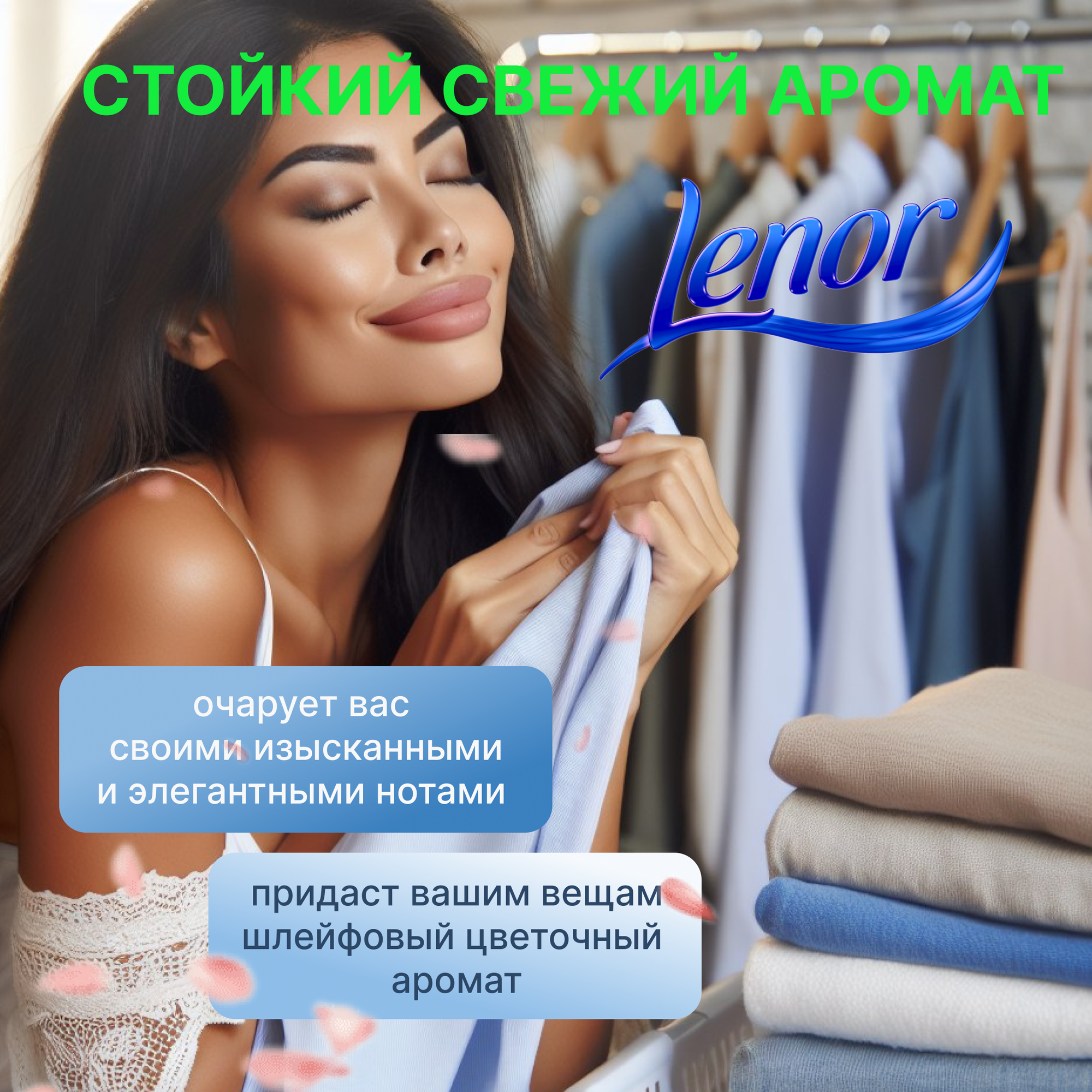 Кондиционер для белья Lenor с ароматом Ariel в гранулах 210г. — фото 1