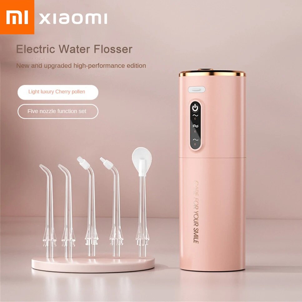 Ирригаторы Xiaomi Xiaomi YOUPIN Портативный ирригатор для полости рта, Five nozzles green