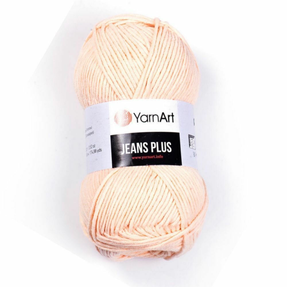 Пряжа для вязания YarnArt Jeans plus 73 персиковый 100 гр/160 м 55% хлопок, 45% полиакрил
