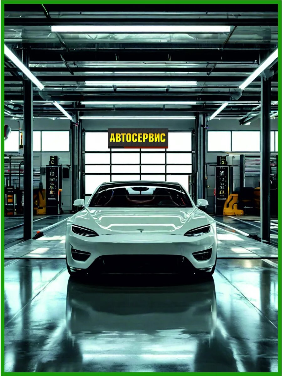 Баннер автосервис 1500 х 500 мм — фото 1