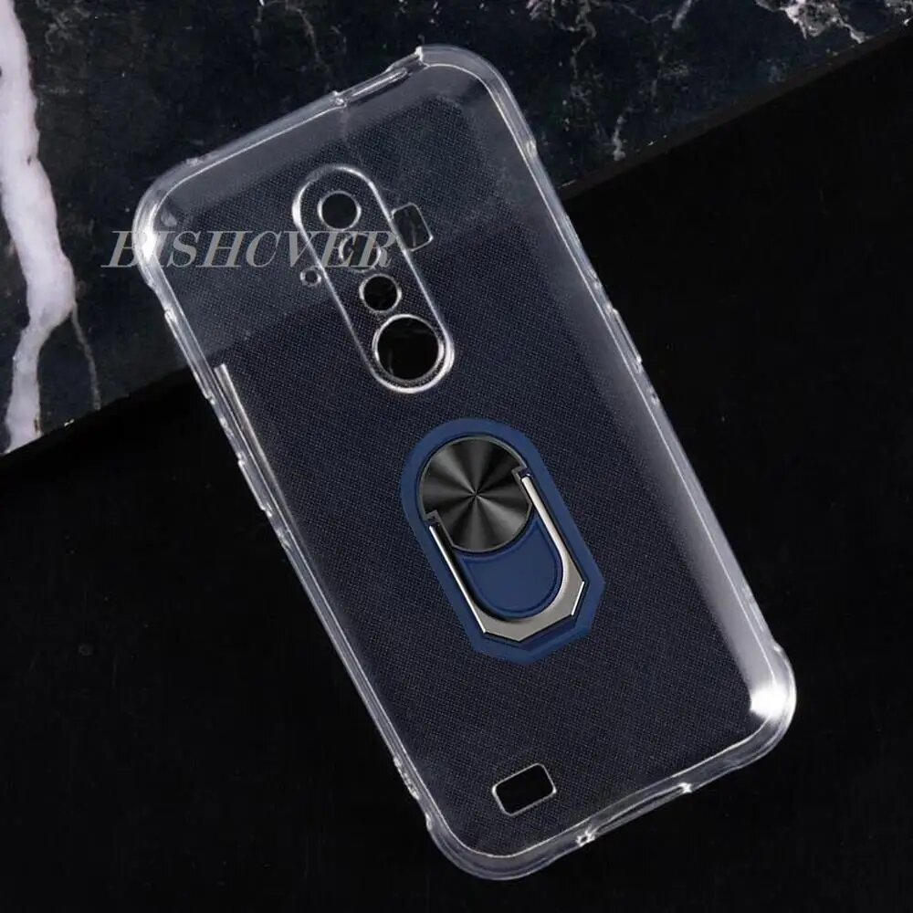 Ударопрочный кольцевой держатель для Ulefone Armor X8 5,7 дюймов 2020 дюймов Ulefone Armor X8i чехол, мягкий силиконовый защитный чехол из ТПУ — фото 1
