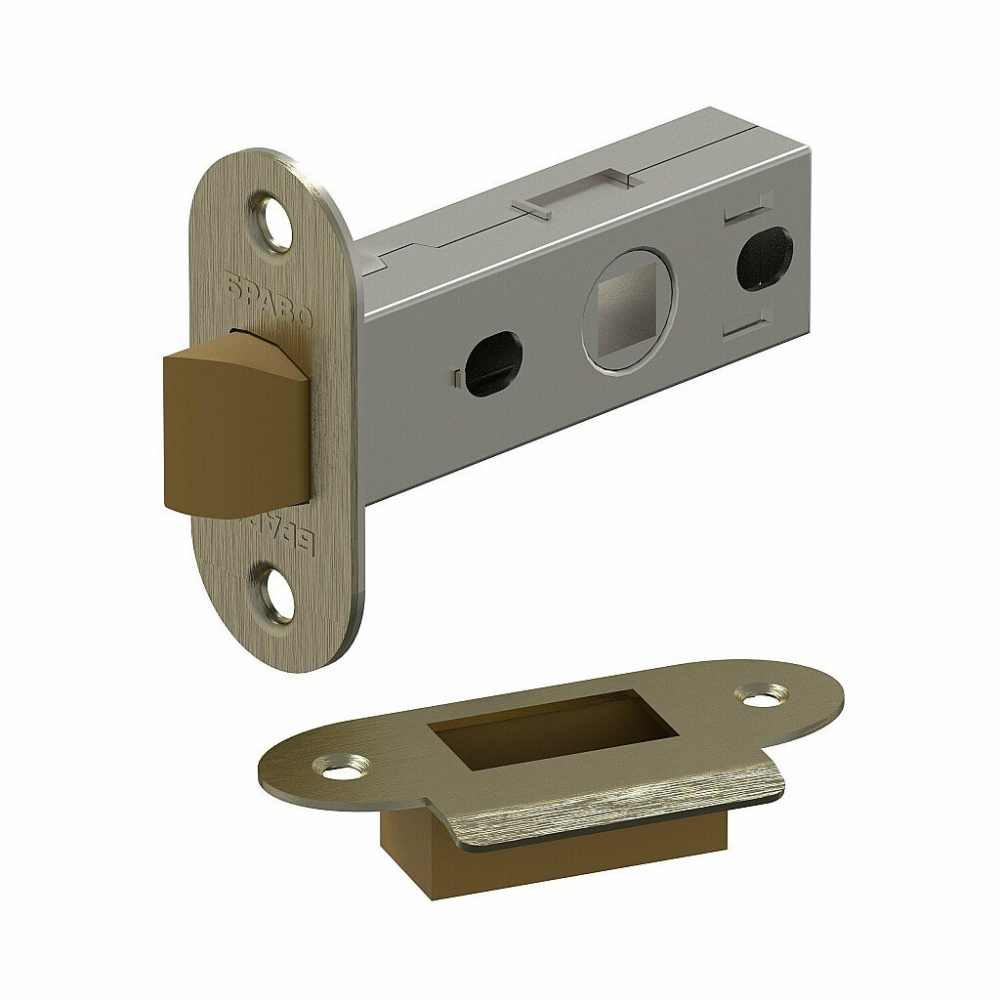 Защелка для Межкомнатной Двери Bravo P-1R AB Бронза / Браво.