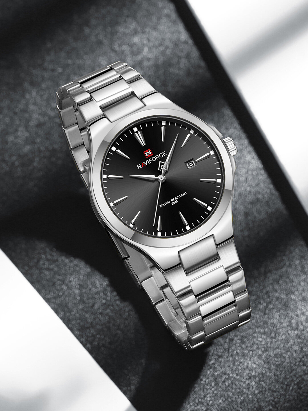 Наручные часы Naviforce, steel/black — фото 1