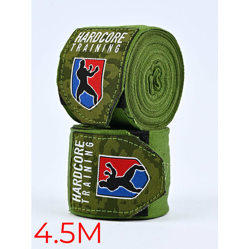 Боксерские бинты Hardcore Training Superior Khaki Green 4.5 метра