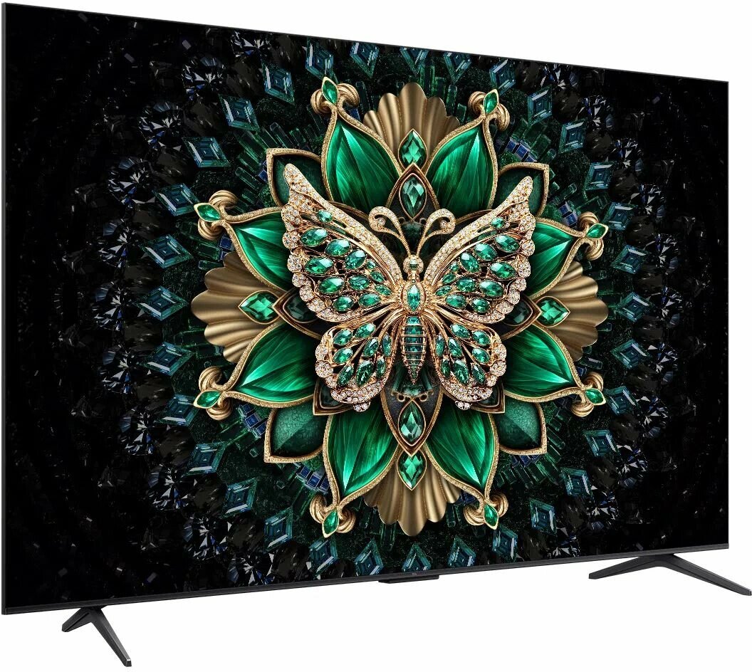 TCL Телевизор LED TCL 55" 55C6K QD-Mini LED Frameless черный 4K Ultra HD 144Hz MEMC DVB-T DVB-T2 DVB-C DVB-S DVB-S2 USB WiFi Smart TV (RUS) 55C6K