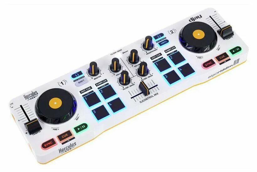 Диджейский контроллер Hercules DJCONTROL-MIX для смартфонов и планшетов AMS-DJCONTROL-MIX — фото 1