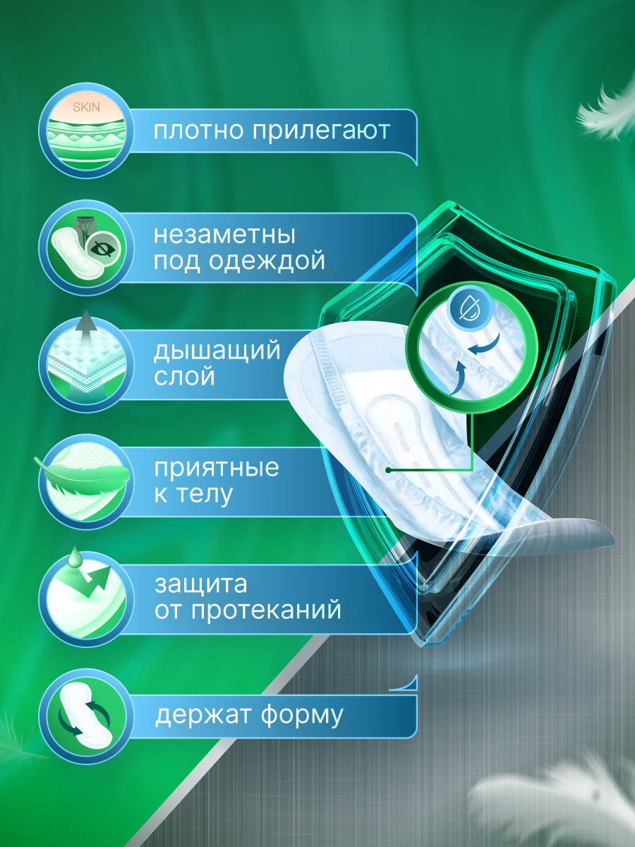 Изображение Прокладки урологические супертонкие для мужчин LiveDo "Рефрэ" впитываемостью 80 мл (22 шт)