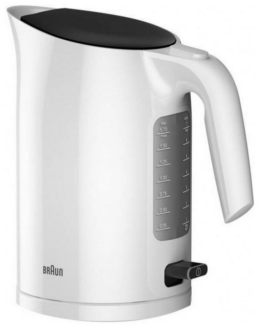 Чайник электрический Braun WK 3110 WH, 3000 Вт, объем 1,7 л, белый