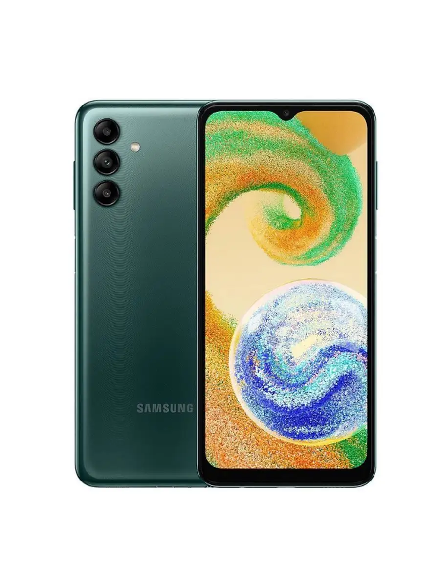 Смартфон Samsung Galaxy A04s 4/64 ГБ, Dual nano SIM, зелeный