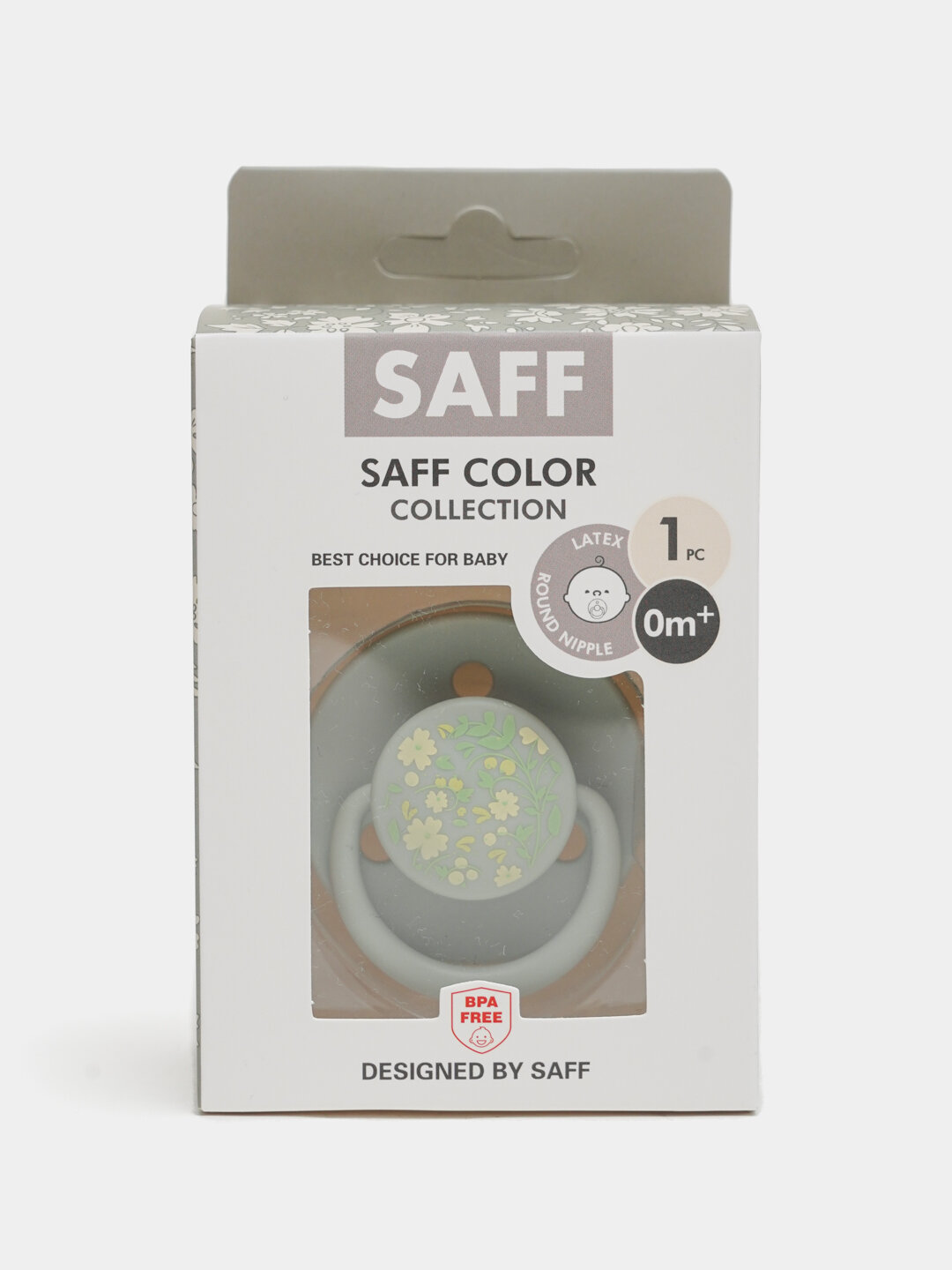 Соска пустышки SAFF, из натурального латекса, для детей 0+