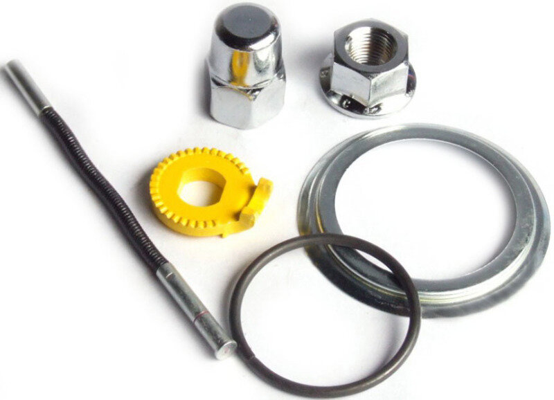 З/ч к планетарной втулке Shimano для SG-3С41, штырек: 81,85мм гайки (Фланц и колп.) и шайба, пыльник