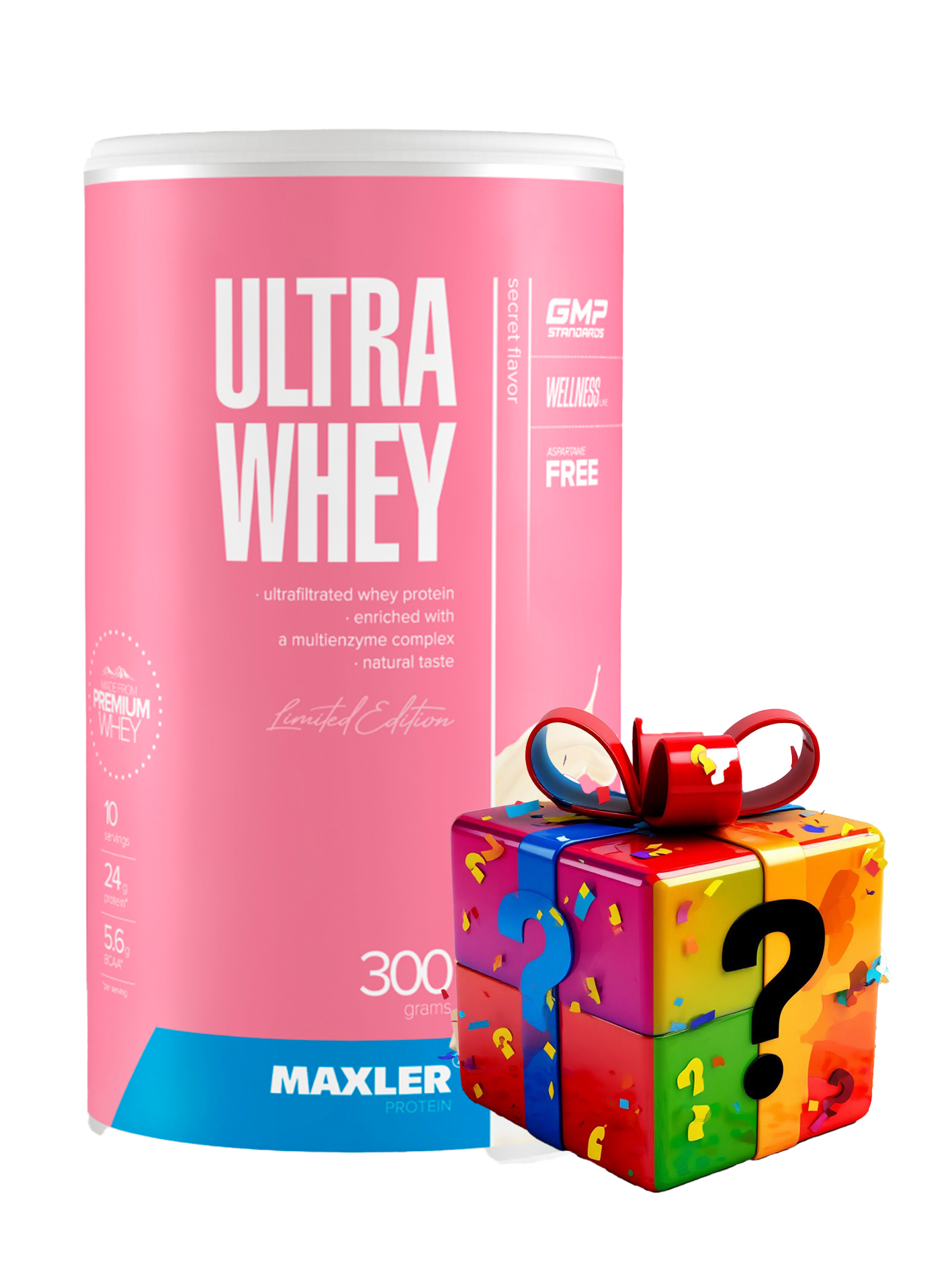 Сывороточный протеин Maxler Ultra Whey 300 г (банка) (Secret Flavor)