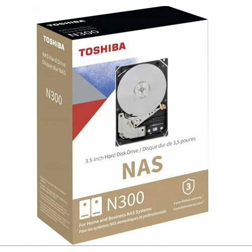 Жесткий диск Toshiba NAS N300 HDWG740EZSTC скорость вращения 7200 13700₽
