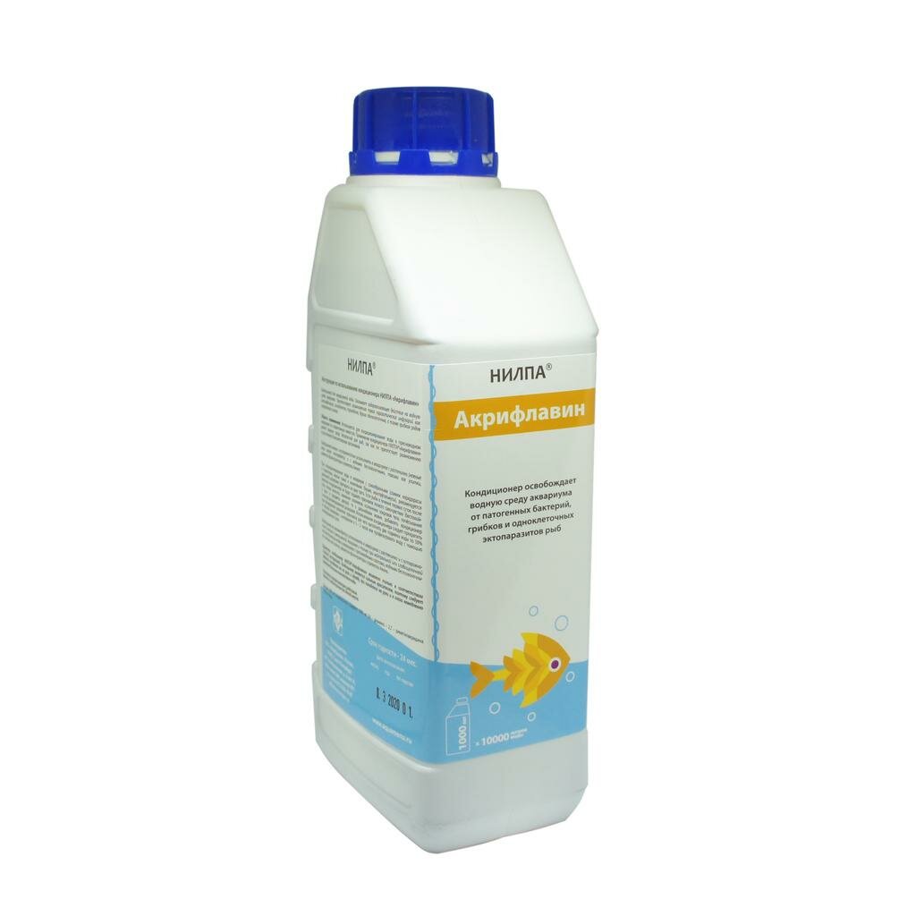 Кондиционер для аквариумной воды нилпа «Акрифлавин», 1000 мл — фото 1